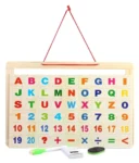 Wooden Alphabet & Math Learning Board