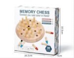 Wooden Memory Chess Game for Kids