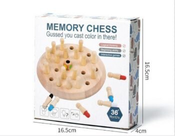 Wooden Memory Chess Game for Kids