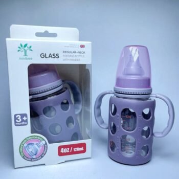 Minitree 120ml Glass Feeding Bottle 3M+