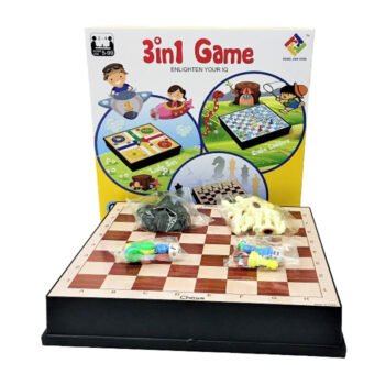 3-in-1 Chess, Ludo & Snakes and Ladders