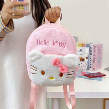 Hello Kitty Fluffy Plush Backpack