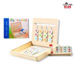Wooden Four-Color Logic Puzzle Game for Kids