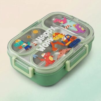 Happy Work Dinosaur Stainless Steel Lunch Box for Kids