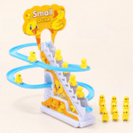 Small Duck Climbing Stairs Slide Toy – 9 Ducks with Music & Light