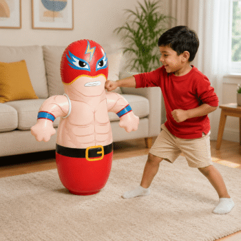 Intex 3D Wrestler Bop Bag for Kids – Inflatable Punching Toy