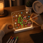 LED Acrylic Writing & Drawing Board – Reusable Glow Message Board