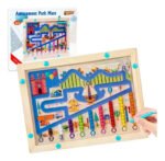 Magnetic Color & Number Maze Board for Kids