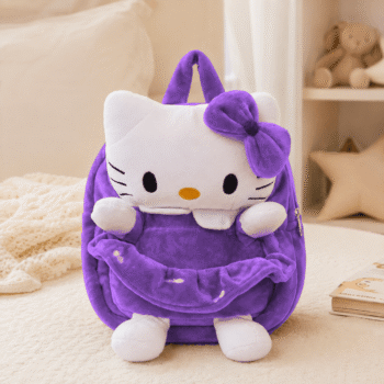Purple Hello Kitty Soft Plush Backpack
