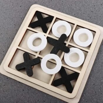 Wooden Tic Tac Toe Game for Kids