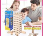 54-Piece Wooden Number Stacking Tower Game