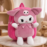 Kuromi Style Plush Backpack for Kids – 14 Inch
