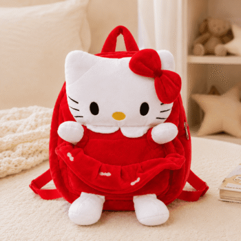 Red Hello Kitty Soft Plush Backpack
