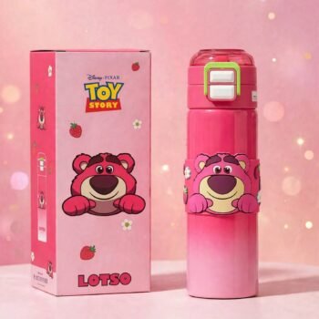 Lotso Strawberry Bear Kids Thermos Water Bottle - 500 ml