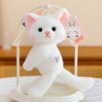 Geffy Magnetic White Cat Plush - 26 cm