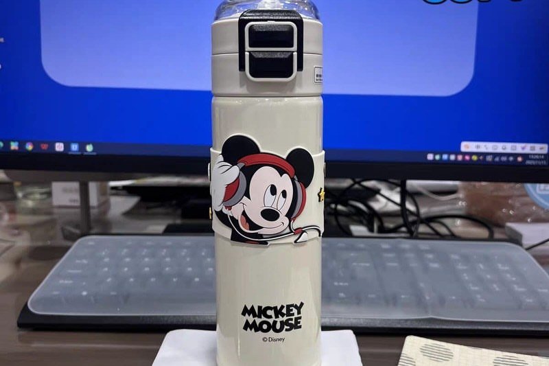 ✨ Model No. 5571🏰 Disney Original Premium Dual Sip Insulated Steel Bottle✅ SUS 316 Stainless St